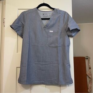 FIGS Gray Scrub Top